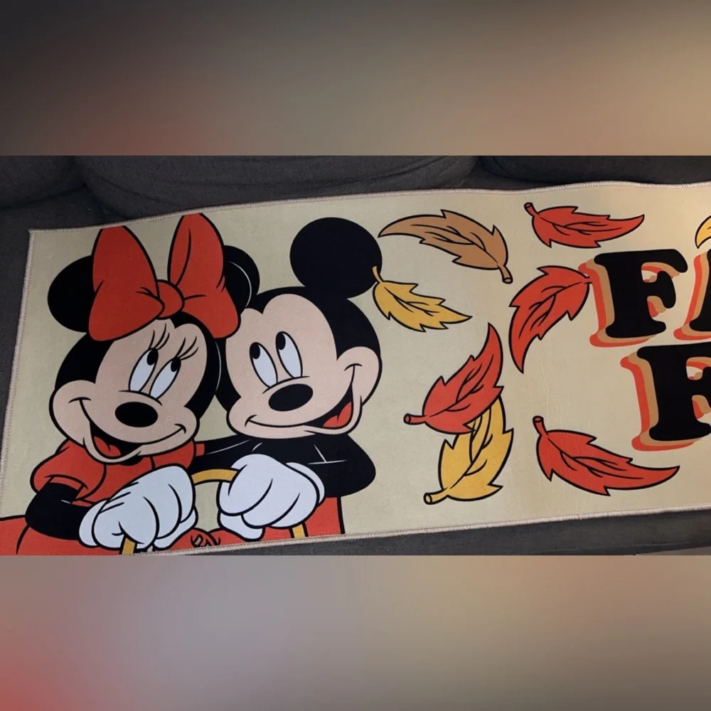 Fall Mickey & Minnie Runner Rug (PLEASE READ DESCRIPTION) - Picture 7 of 8
